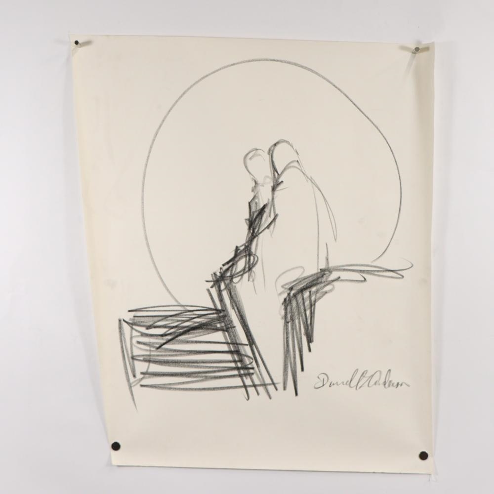 Darrell L. Anderson | figure study drawings | MutualArt