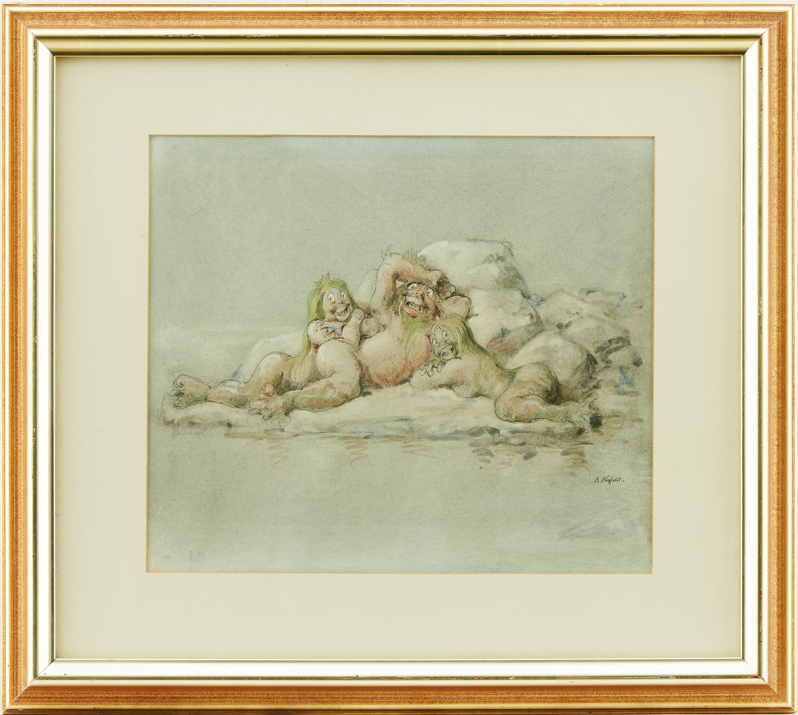 Artwork by Robert Högfeldt, Neptun, Made of watercolor