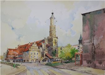 Lwówek Śląski - ratusz - Zbigniew Szczepanek