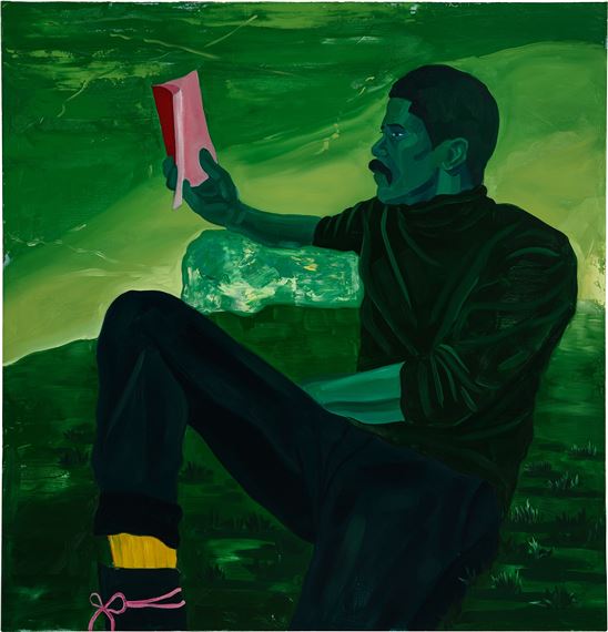 Dominic Chambers Untitled Kevin In Green 2024 MutualArt