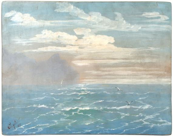 Ivan Konstantinovich AIVAZOVSKY (1817-1900) - (Russian: Иван Константинович Айвазовский; Armenian: Հովհաննես Այվազովսկի) The Seagulls by Ivan Aivazovsky, 1891