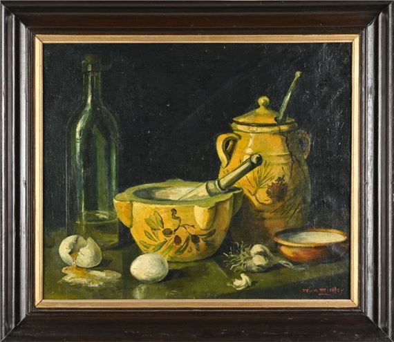 Still life with mortar by Mick Micheyl