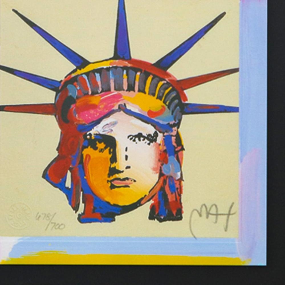 Peter Max | Peter Max- Original Lithograph Liberty Head | MutualArt