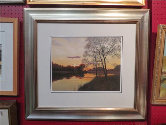 : A pastel of sunset scene - Tony Garner