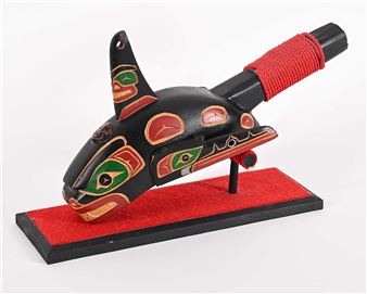 North West Coast Kwakiutl Whale Rattle - Len Joseph