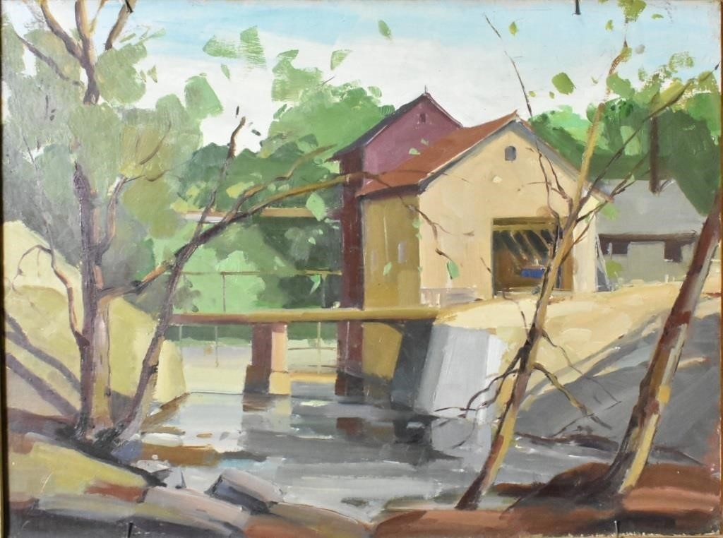 Unknown | MORLOCK DOUBLESIDED LANDSCAPES OIL ON BOARD SIGNED | MutualArt
