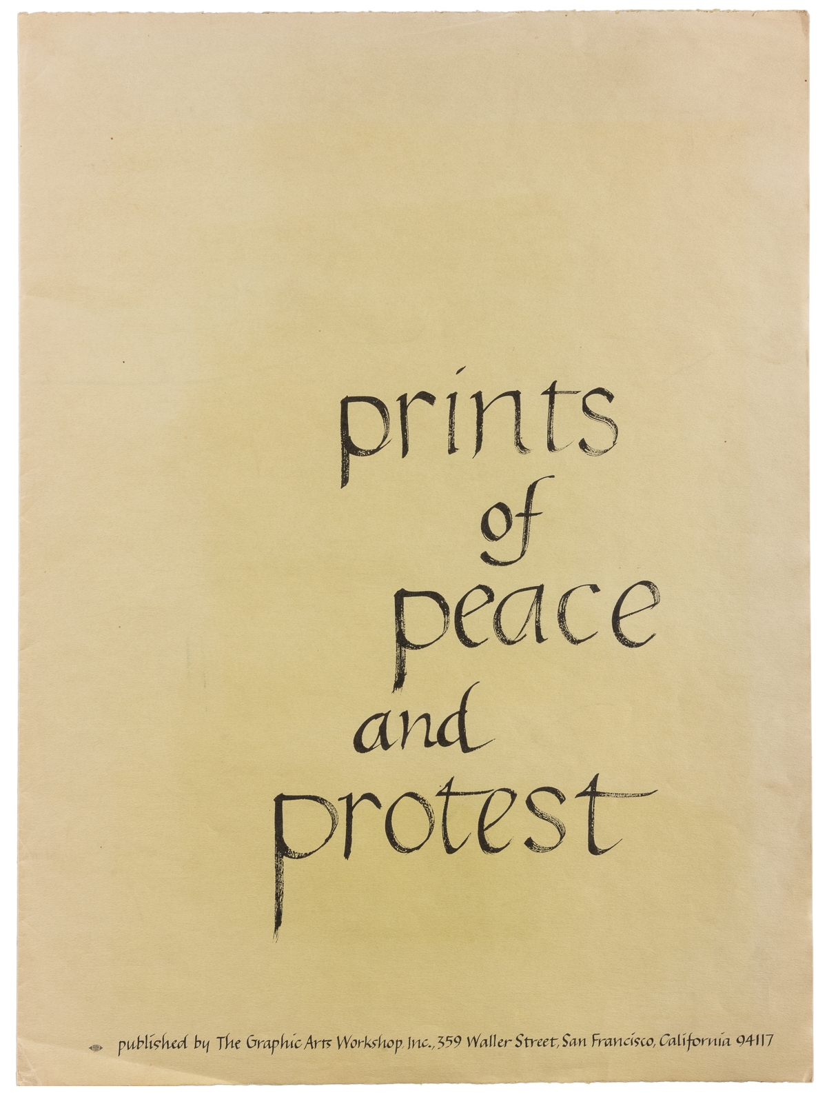 Artwork by Byron Randall, Prints of Peace and Protest, Made of woodcuts on paper