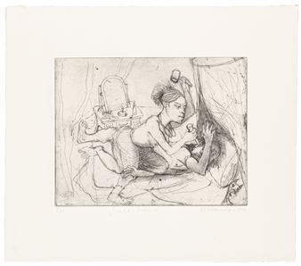 1945). Jael Kills Sisera. 2007. Etching. Signed - Marcelle Hanselaar