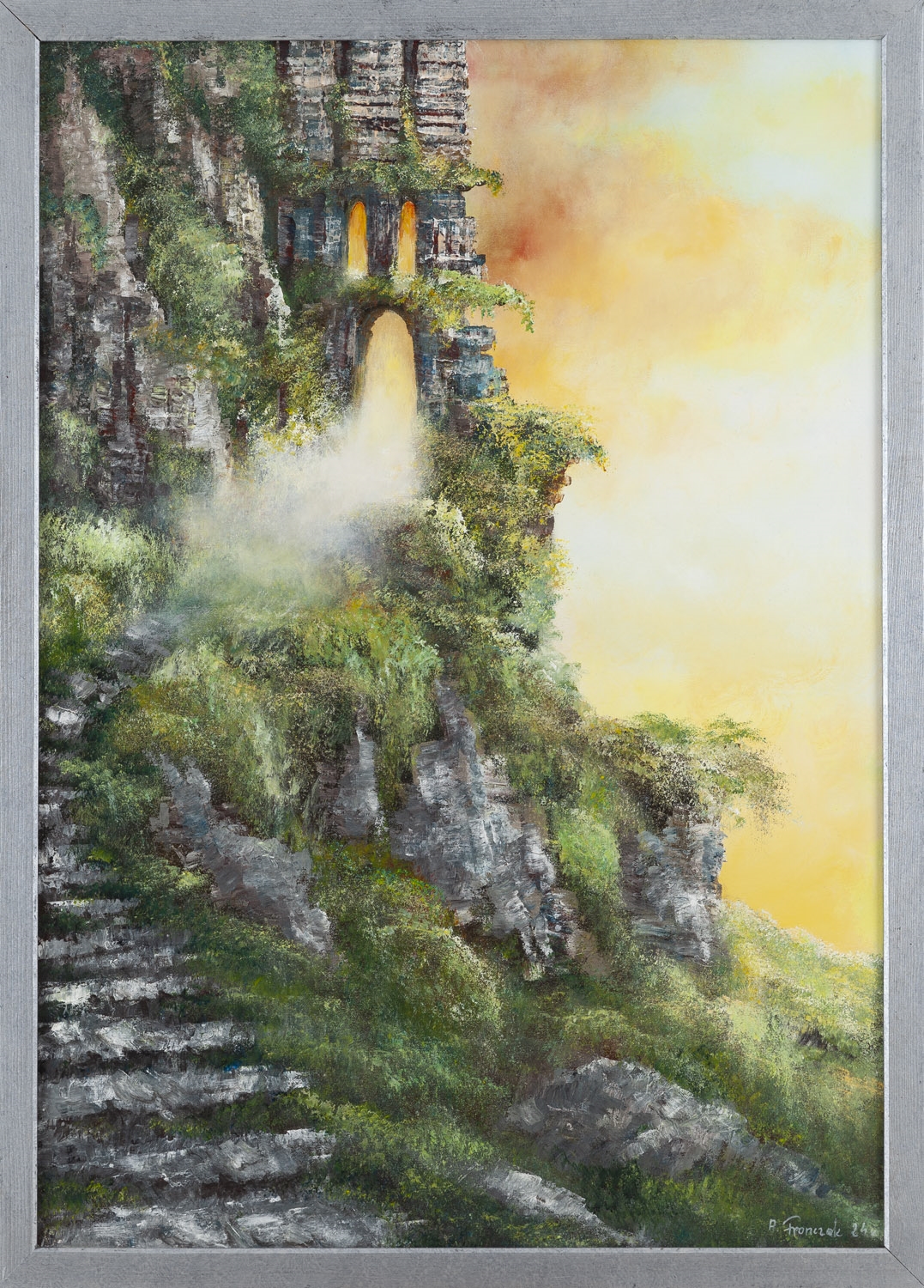 Artwork by Andrzej Fronczak, Passage to, Made of acrylic/canvas