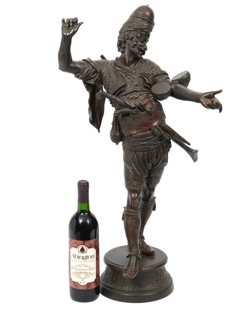 Artwork by Émile Coriolan Hippolyte Guillemin, Emile Coriolan Hippolyte Guillemin Bronze Orientalist Sculpture, Made of bronze sculpture