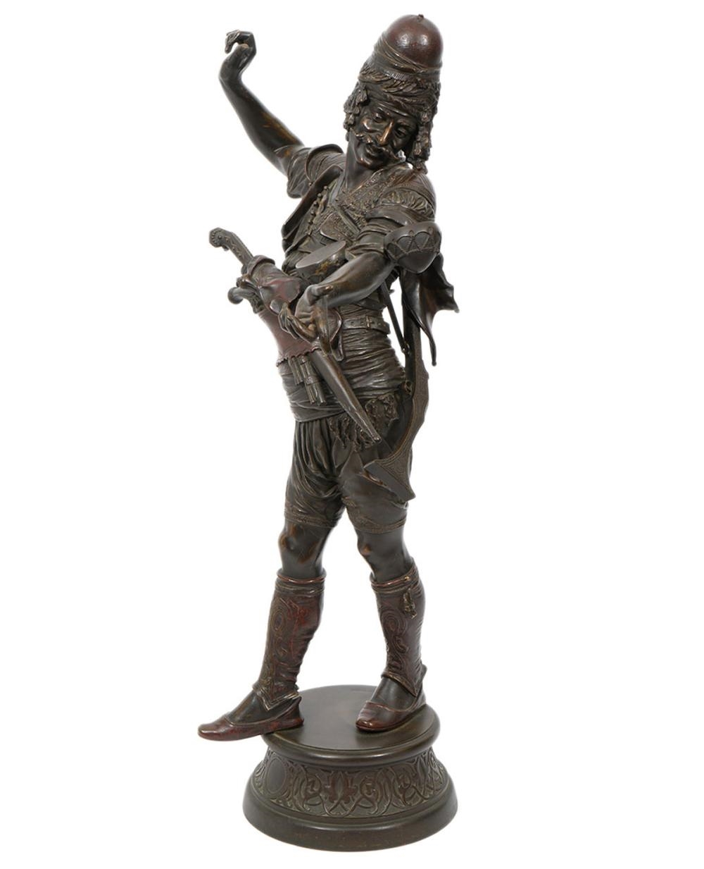 Artwork by Émile Coriolan Hippolyte Guillemin, Emile Coriolan Hippolyte Guillemin Bronze Orientalist Sculpture, Made of bronze sculpture