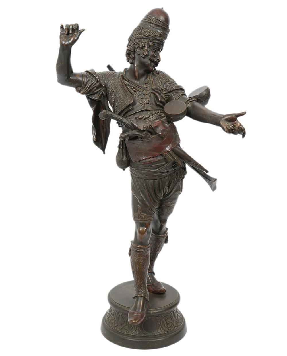 Artwork by Émile Coriolan Hippolyte Guillemin, Emile Coriolan Hippolyte Guillemin Bronze Orientalist Sculpture, Made of bronze sculpture