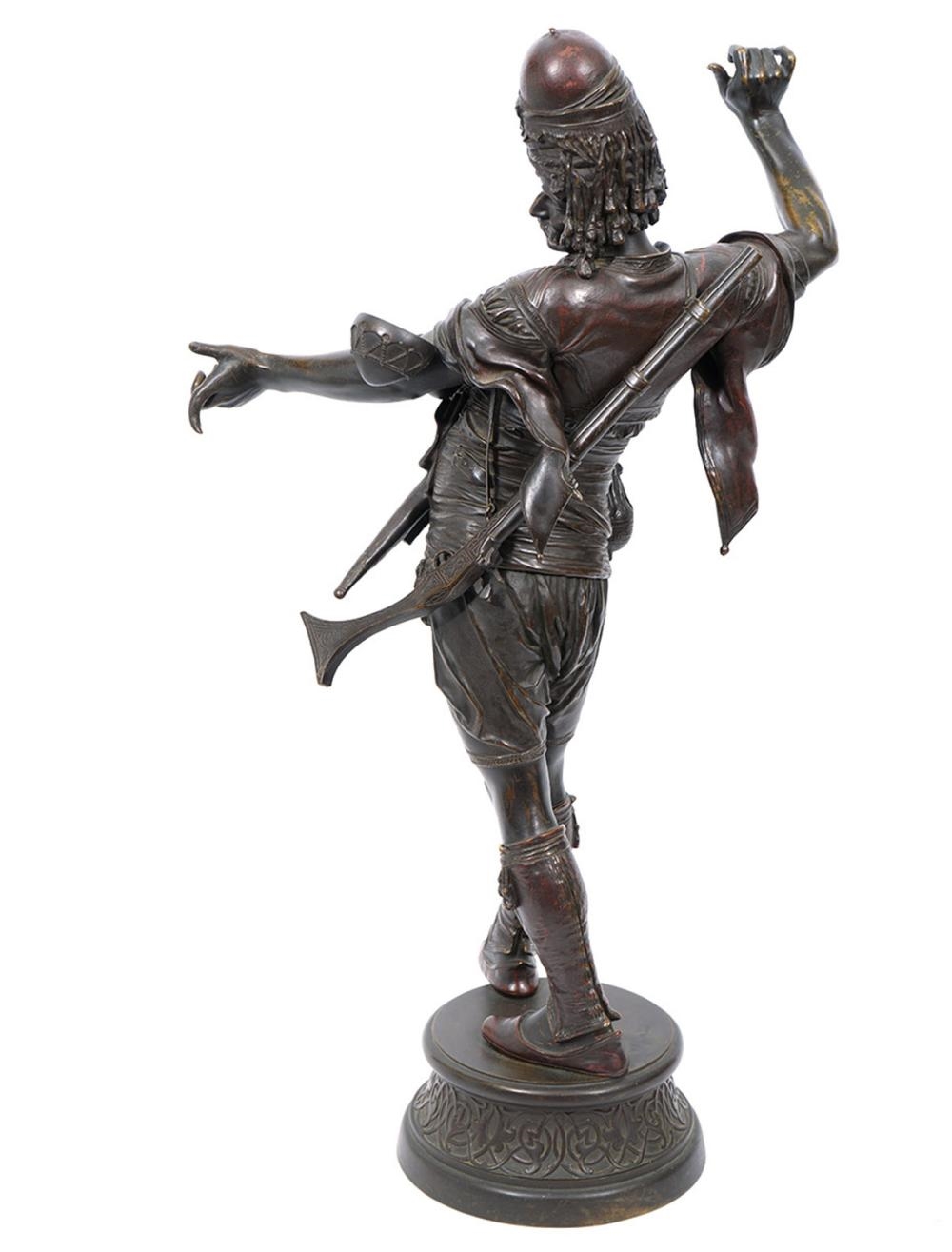 Artwork by Émile Coriolan Hippolyte Guillemin, Emile Coriolan Hippolyte Guillemin Bronze Orientalist Sculpture, Made of bronze sculpture