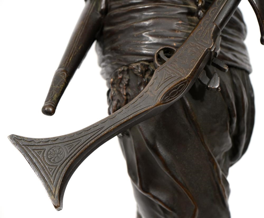 Artwork by Émile Coriolan Hippolyte Guillemin, Emile Coriolan Hippolyte Guillemin Bronze Orientalist Sculpture, Made of bronze sculpture