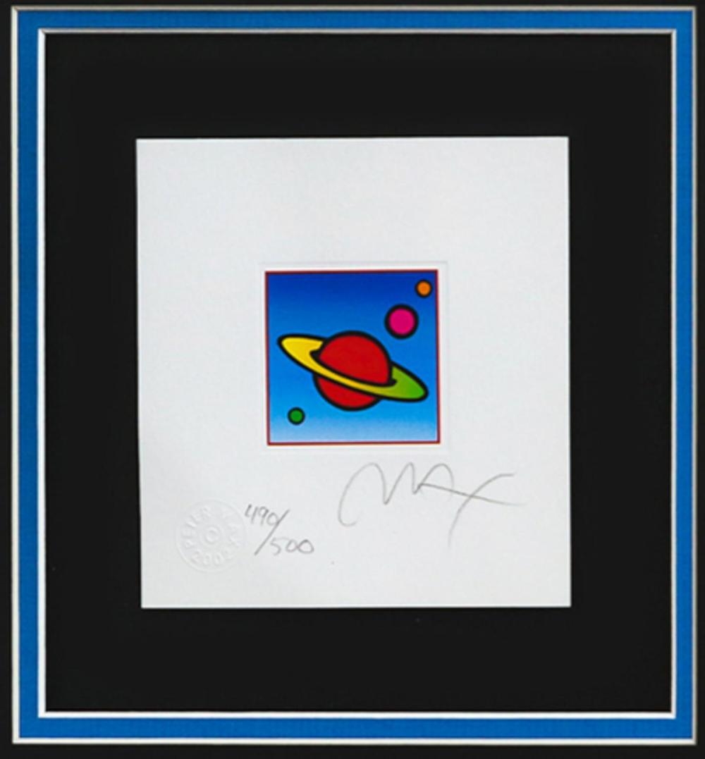Peter Max | Peter Max- Original Lithograph Cosmic Saturn | MutualArt