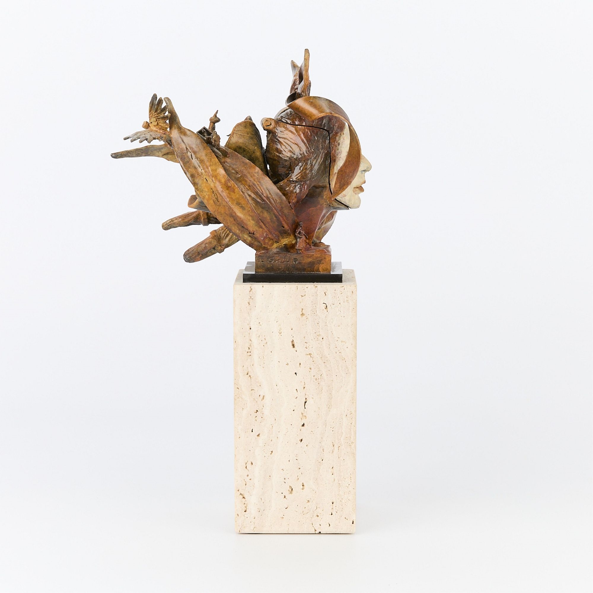 Artwork by Theodore Gall, The Wizard of Oz, Made of bronze sculpture