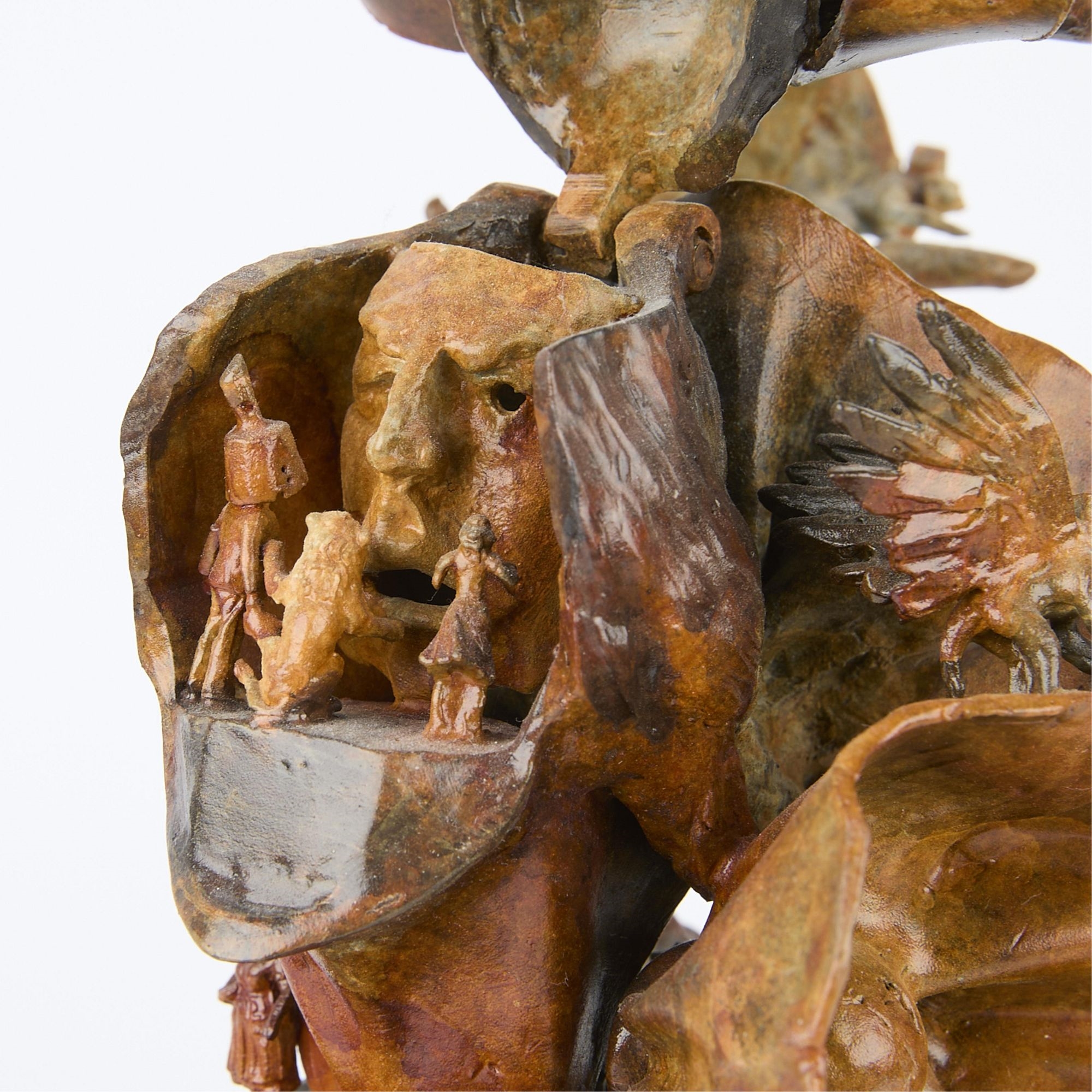 Artwork by Theodore Gall, The Wizard of Oz, Made of bronze sculpture