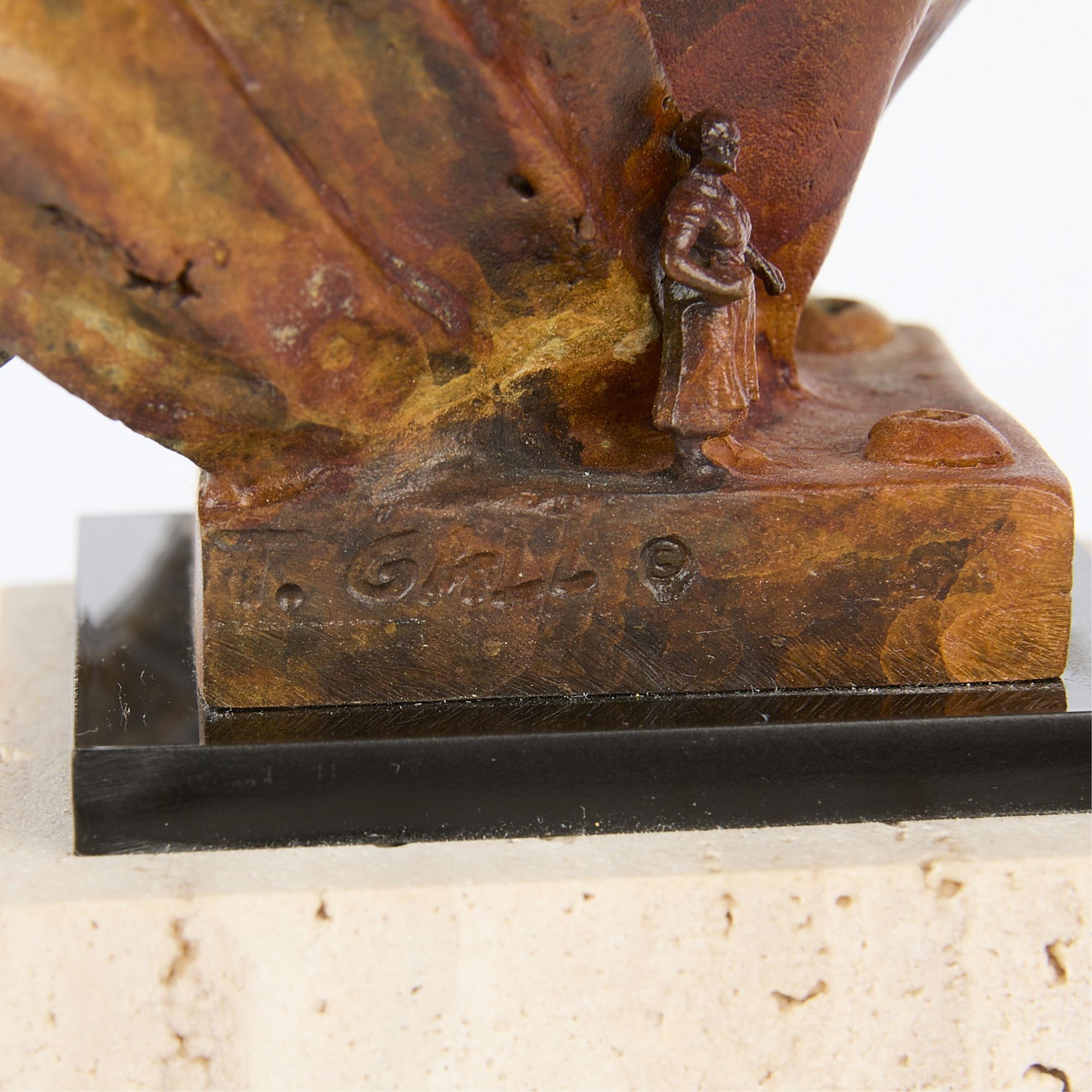 Artwork by Theodore Gall, The Wizard of Oz, Made of bronze sculpture