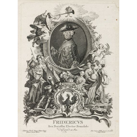 König Friedrich II. v. Preußen. Prinz Heinrich v. Preußen by Johann Esaias Nilson