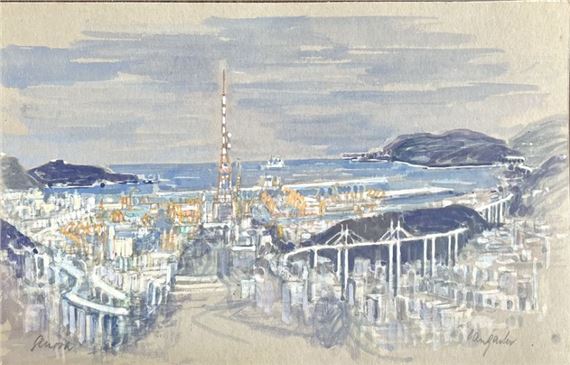 Harbour town by Walter Hangarter