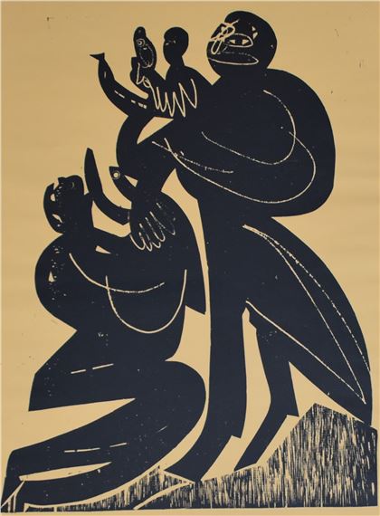 "Der Flug" by HAP  Grieshaber, 1963/64