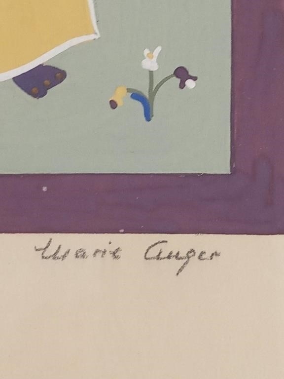 Artwork by Marie Auger, Auger, Mother Child Symbolic Imagery, Watercolour, Made of Watercolour