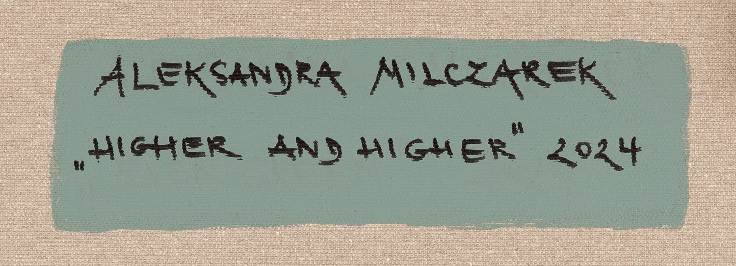 Artwork by Aleksandra Milczarek, Higher and Higher, Made of oil/canvas