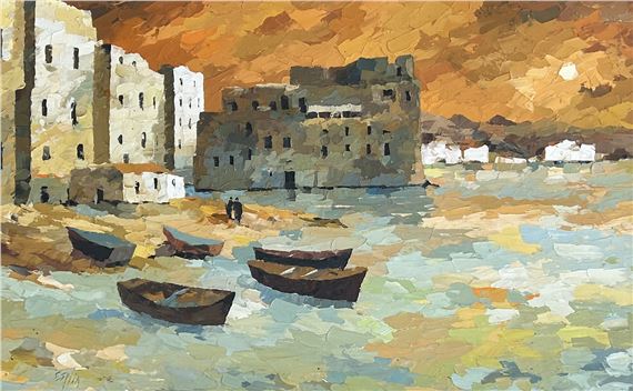 Tom Esplin | Harbour Scene | MutualArt