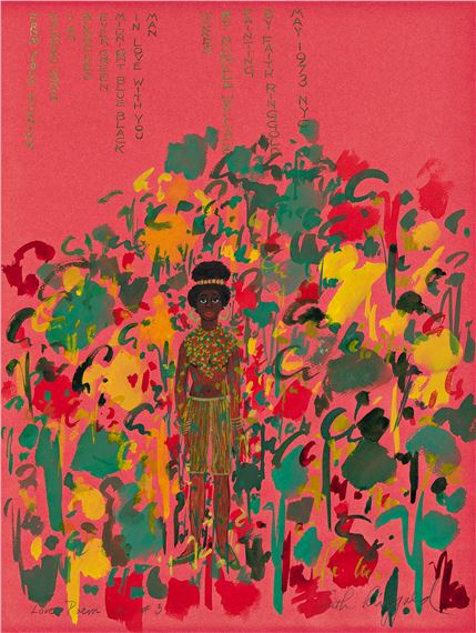 Love Poem 2 #3. (Red) by Faith Ringgold, 1973