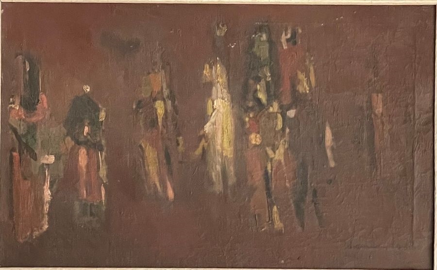 Artwork by Hans van Hoecke, Silhouette, Made of Oil on canvas