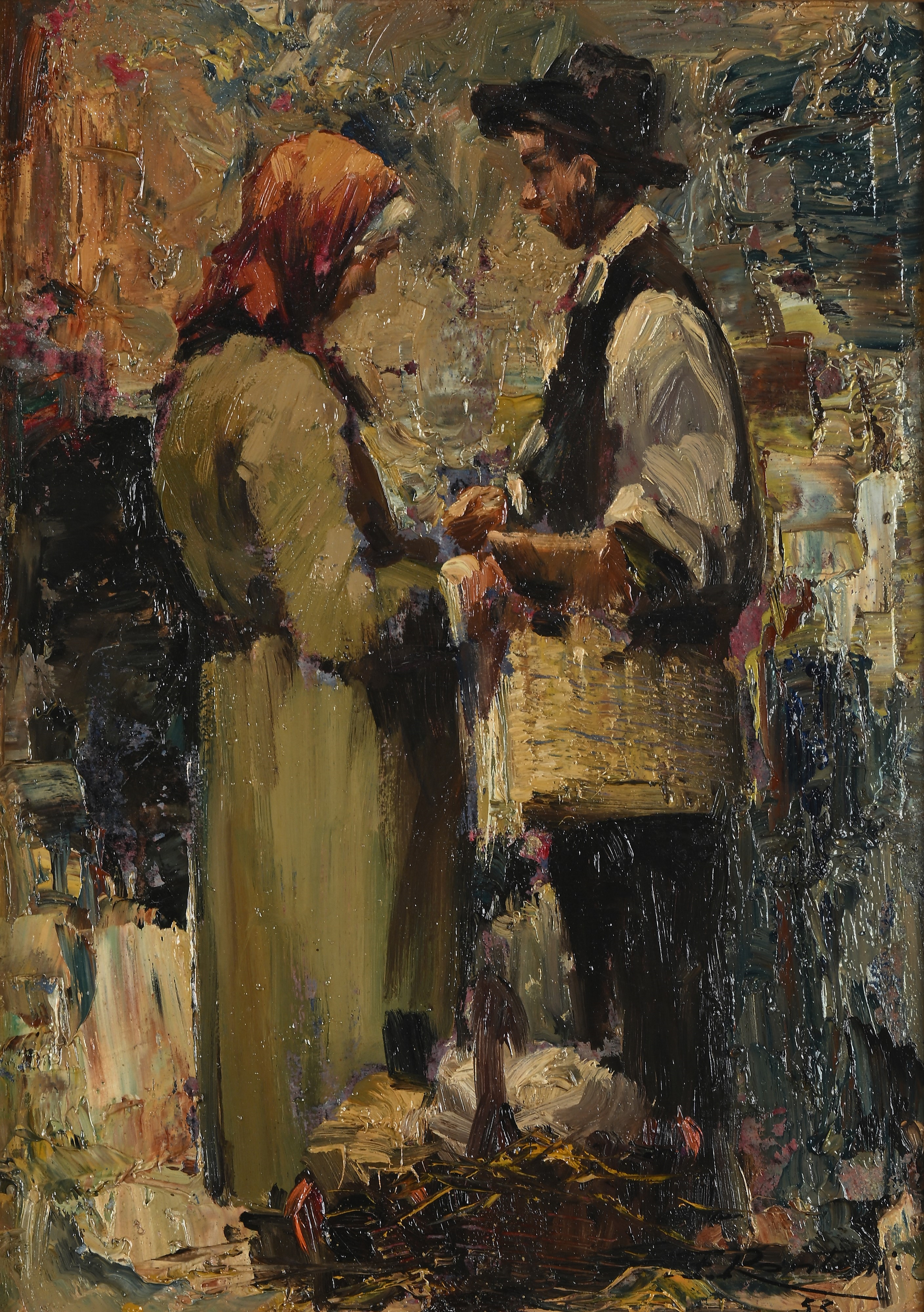 Ferruccio Rontini | Coppia di contadini | MutualArt