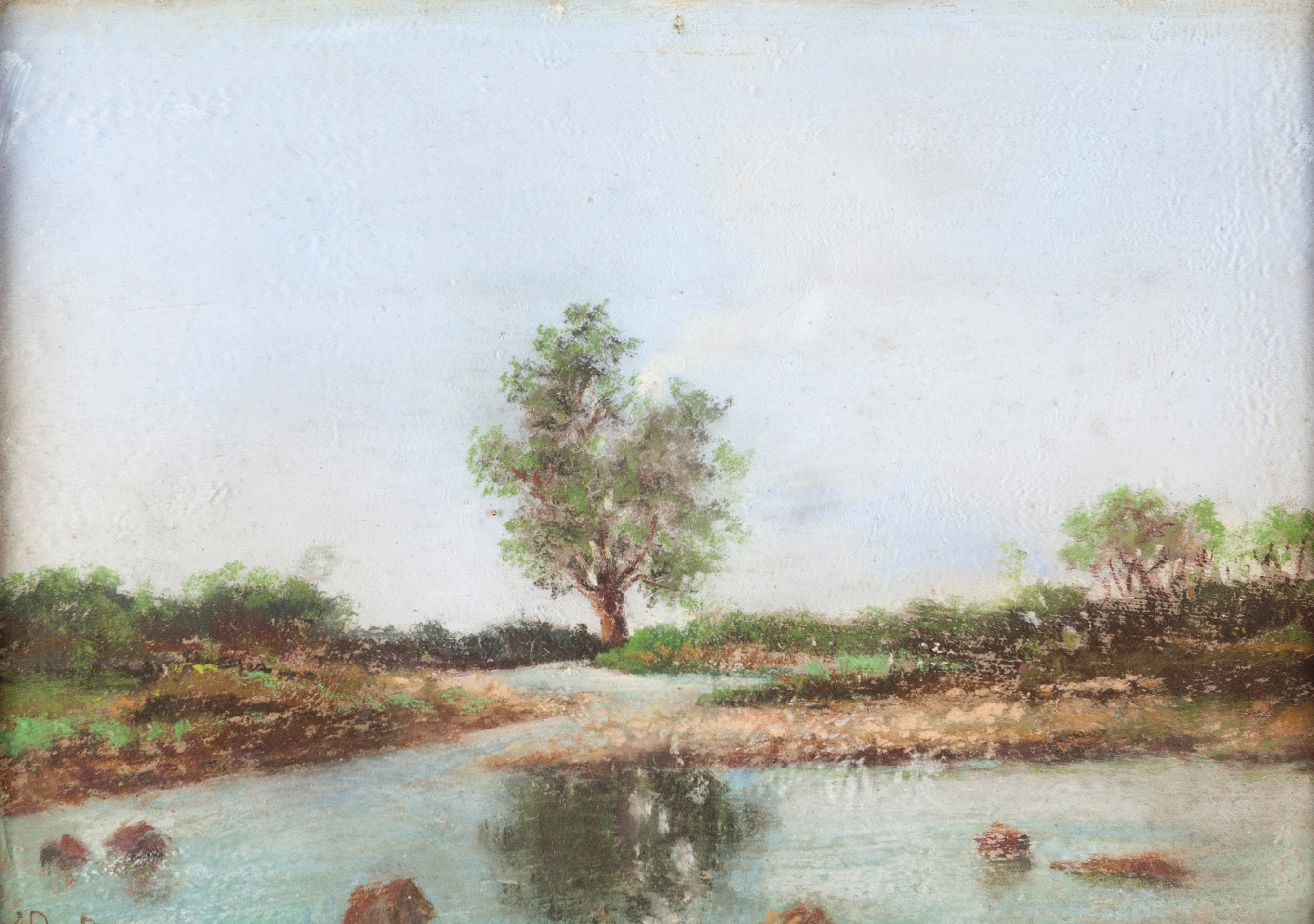 Artwork by Giuseppe Rossi Vergara, Alto corso del Tevere, Made of pastel on paper