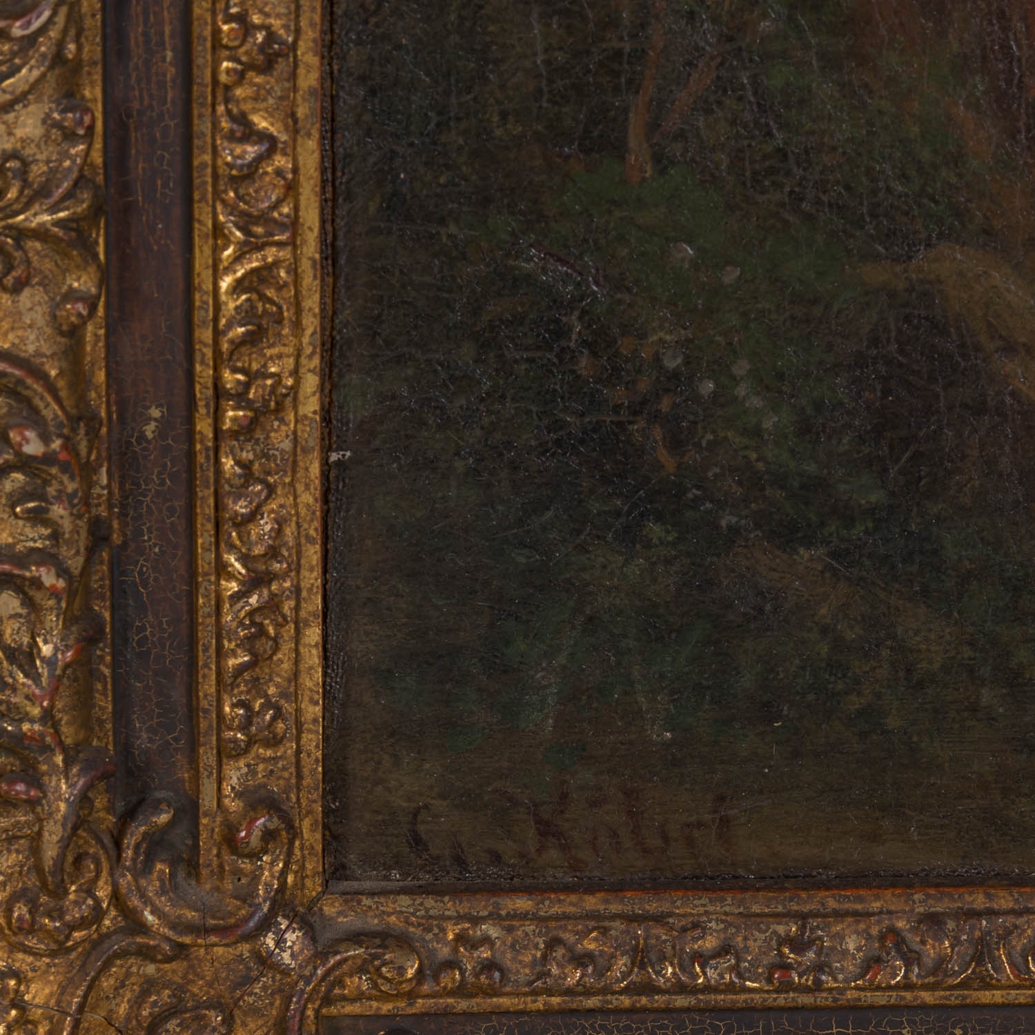 Artwork by Georg Köbel, Pilger vor den Toren Roms, Made of Oil on canvas