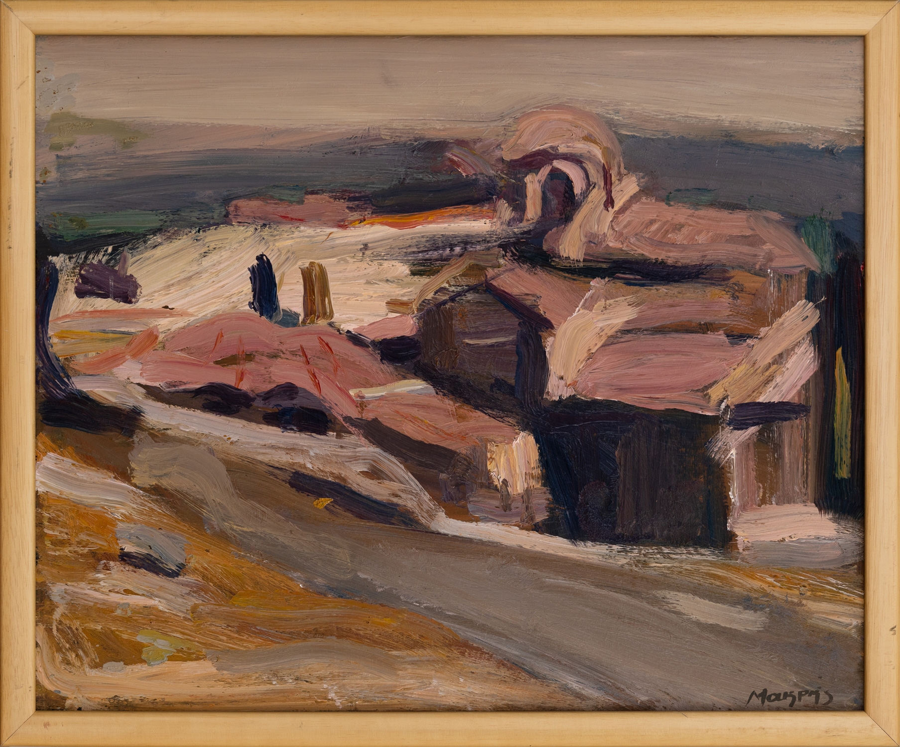 Artwork by Thanassis Makris, Mystras, Made of oil on wood