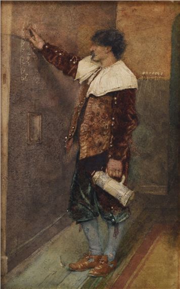 William John Wainwright (1855-1931) The Score by William John Wainwright, dated 1882