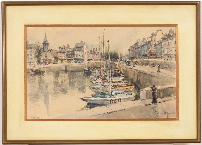 Artwork by Denis Verspecht, Denis VERSPECHT (1919-c, Made of Watercolor heightened with white gouache