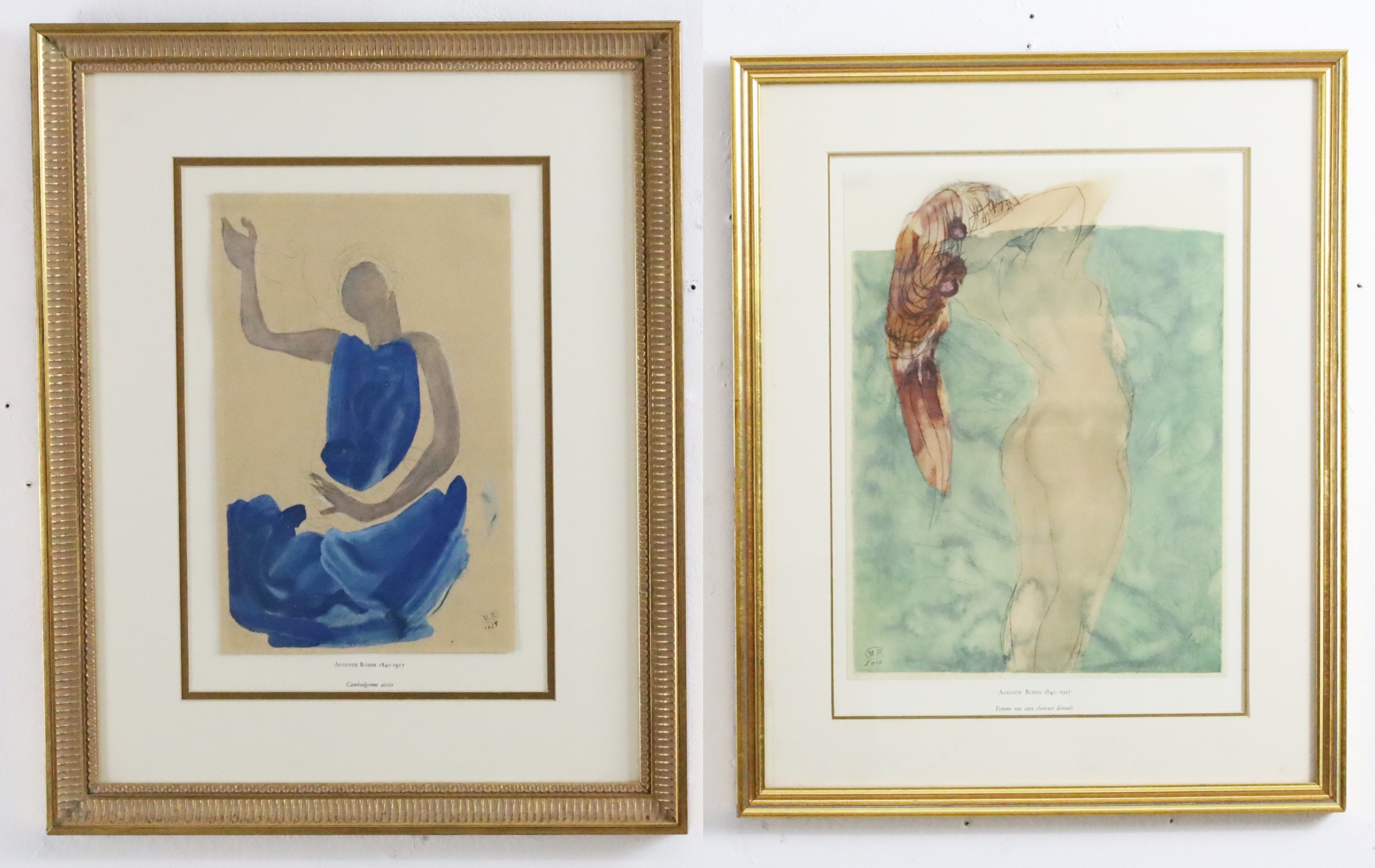 Auguste Rodin | 4 FEMALE STUDY LITHOGRAPHS, AFTER AUGUSTE RODIN (1840 ...