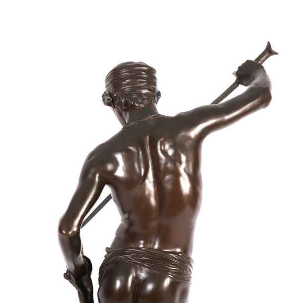 Marius-Jean-Antonin Mercié | DAVID, TERRASSANT GOLIATH (Late 19th ...