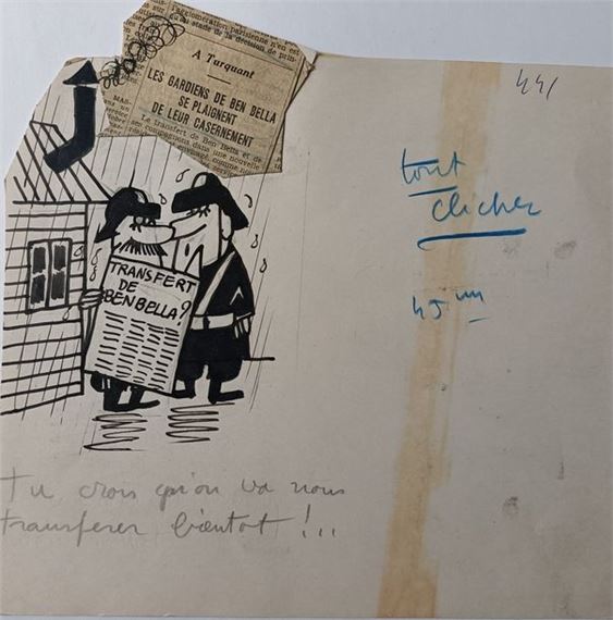 Dessin Original De Jacques Laplaine (1921-1987) - « Canard Enchaîné » N°03, Feutre, Thème Révolution
