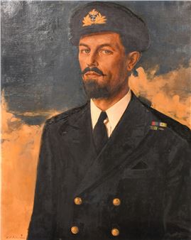 Portrait of a Naval Ship Captain - Alec Maurice Pecker