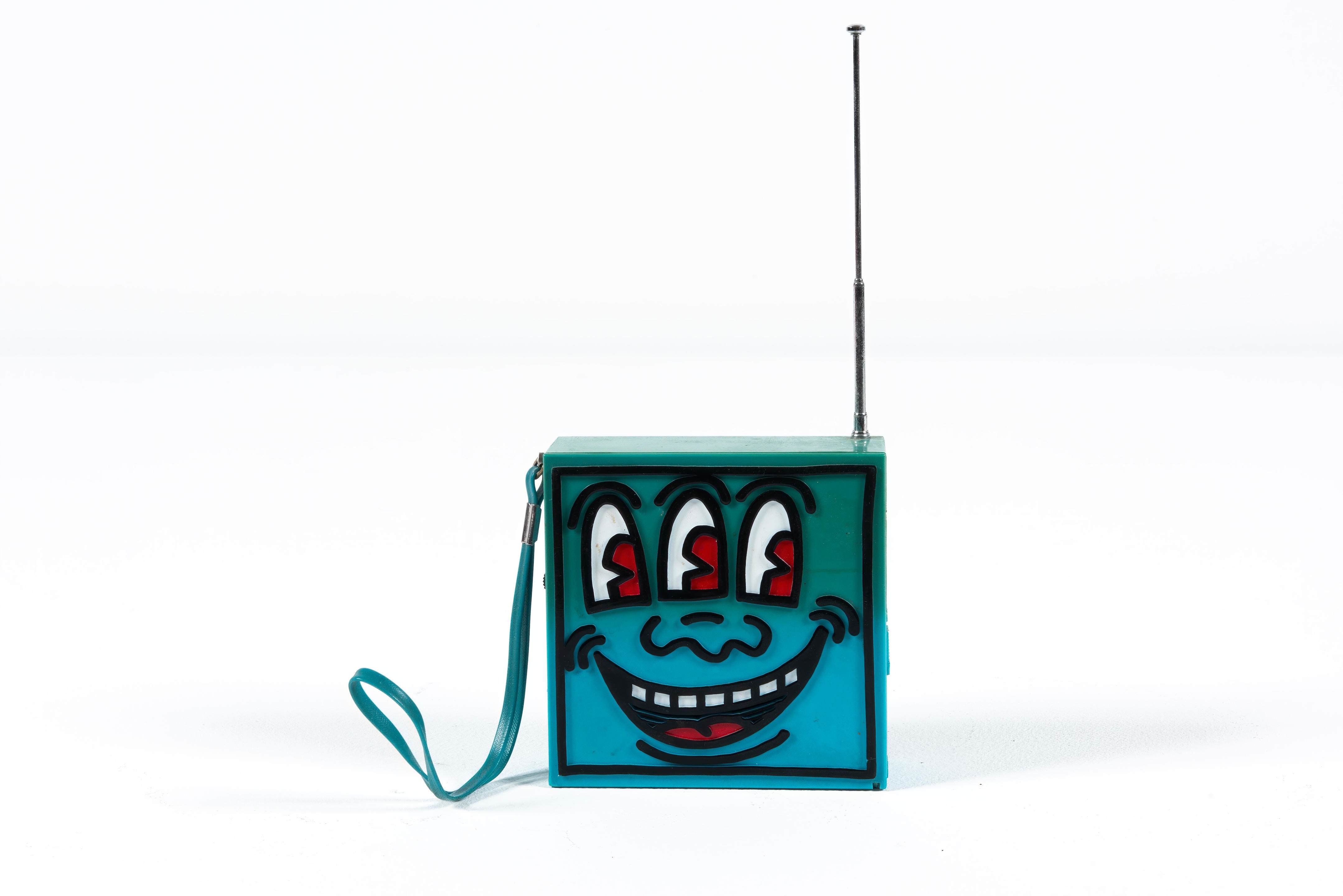 Keith Haring | Pop shop transistor blue, AM FM Radio, 1985 (1985 ...