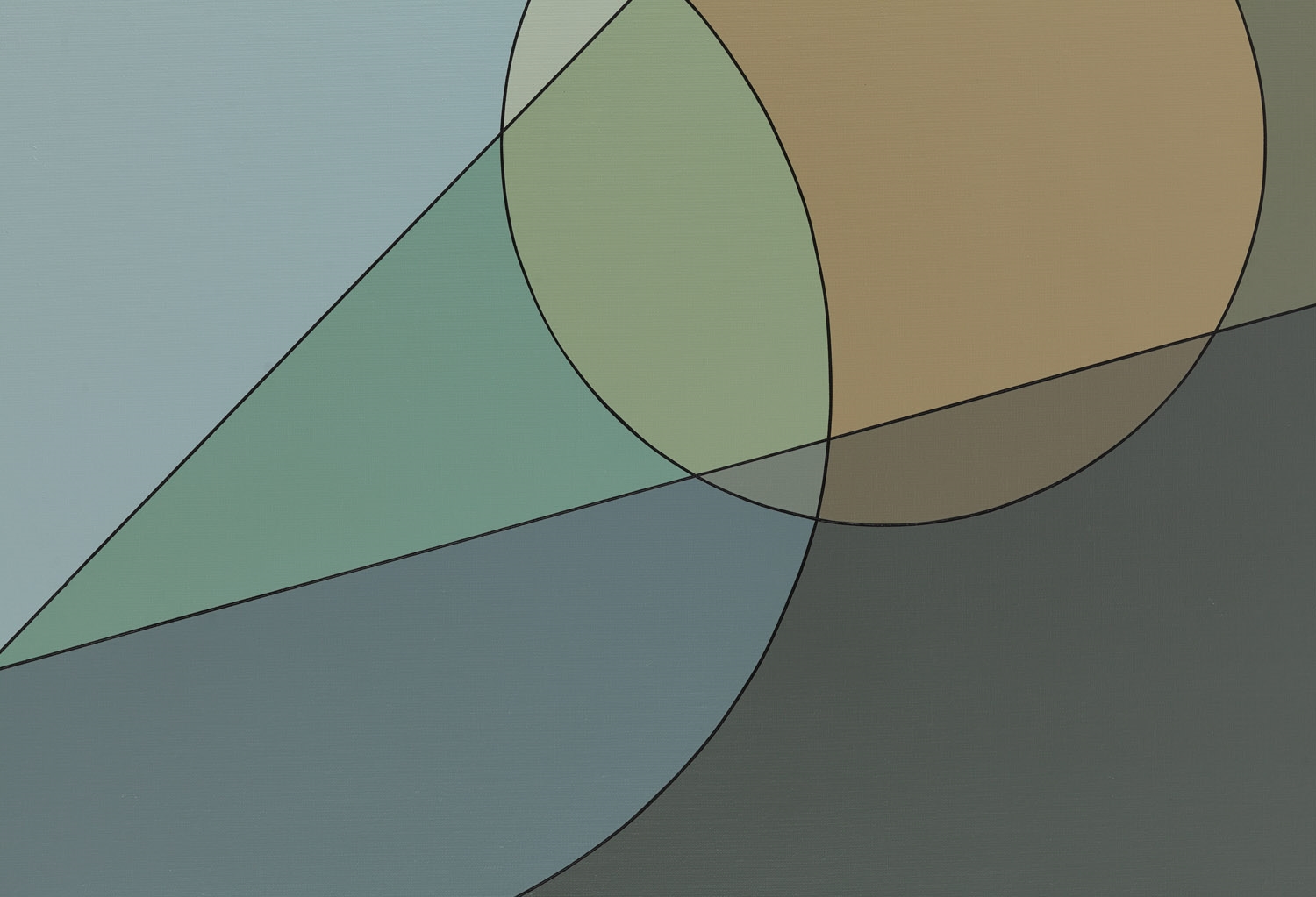 Artwork by Izabela Kozłowska, Geometric story II, Made of acrylic/canvas