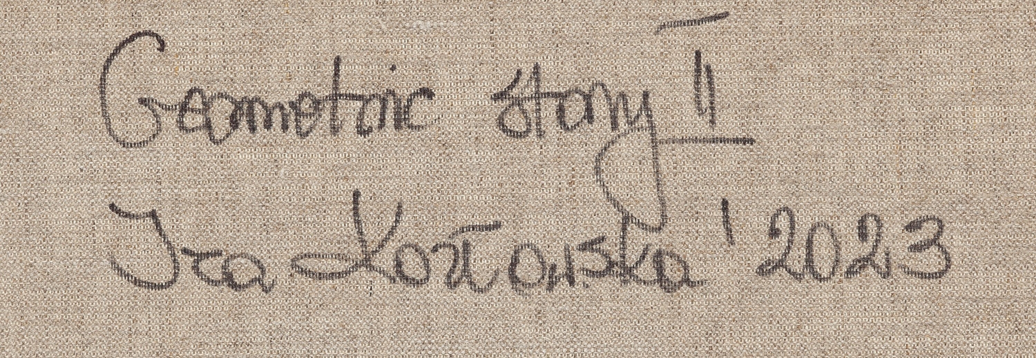 Artwork by Izabela Kozłowska, Geometric story II, Made of acrylic/canvas