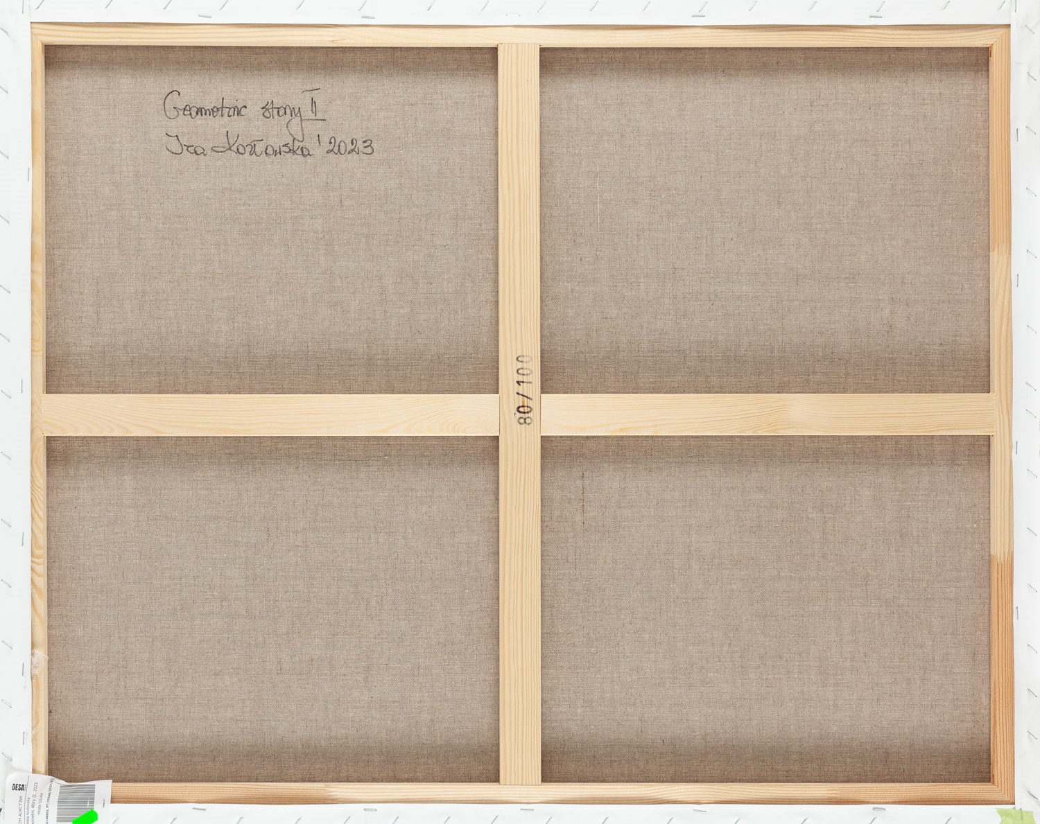 Artwork by Izabela Kozłowska, Geometric story II, Made of acrylic/canvas