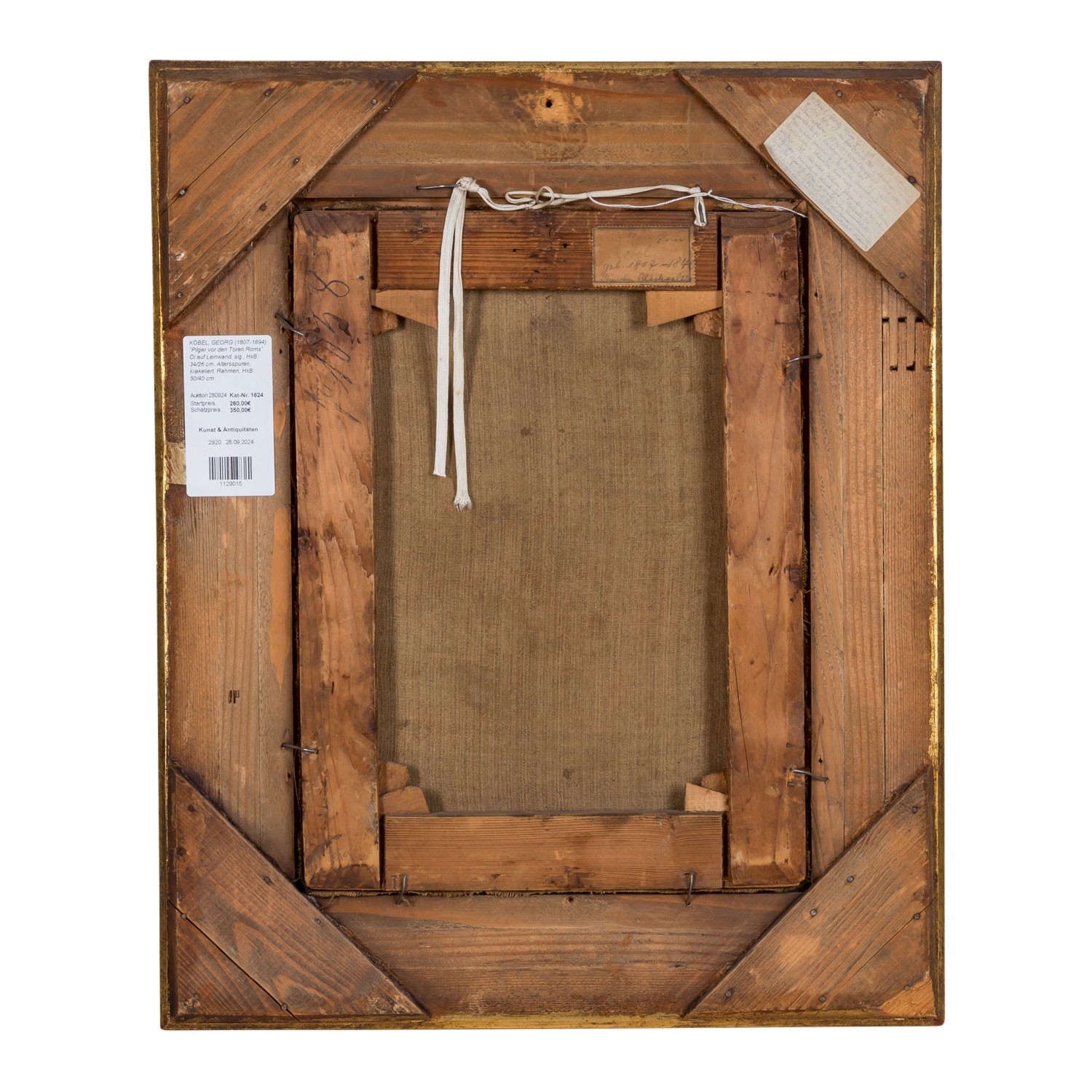 Artwork by Georg Köbel, Pilger vor den Toren Roms, Made of Oil on canvas