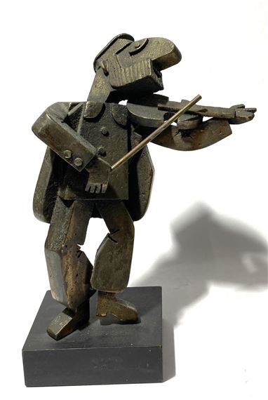 Sculpture Rare « Le Lecteur » Frank Meisler Jaffa - Édition Limitée 2/250