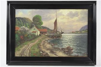 518. CARL MOE (Norge, 1889-1942), olja på duk - Carl Moe