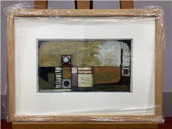 oil on newspaper - Gordon Snee