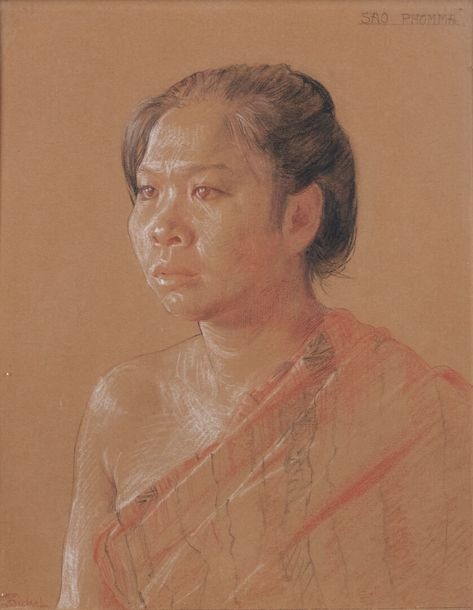 Georges Dreyfus | Portrait of a Laotian woman (1920) | MutualArt