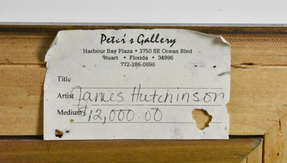 Artwork by James Hutchinson, Western Landscape with Cougar Stalking Deer